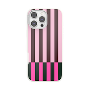 Pop of Pink Stripe &mdash; iPhone 16 Pro Max MagSafe Case image number 1