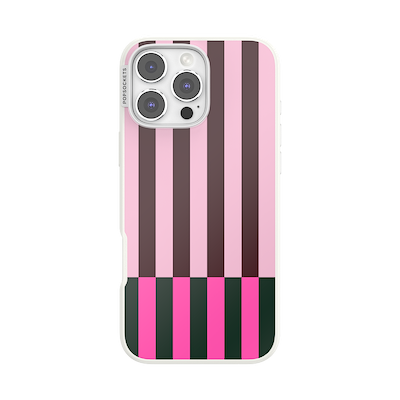 Pop of Pink Stripe &mdash; iPhone 16 Pro Max MagSafe Case
