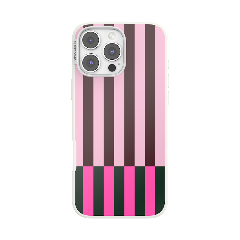Pop of Pink Stripe &mdash; iPhone 16 Pro Max MagSafe Case image number 0