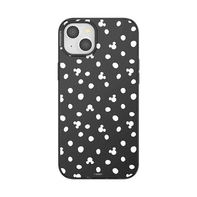 Translucent Black Mickey Polka Dot &mdash; iPhone 15 Plus MagSafe Case image number 0