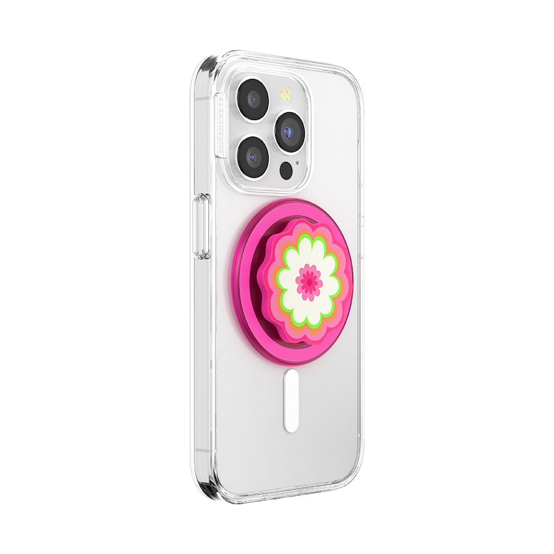 Molded Flower Kaleidoscope Pink — MagSafe PopGrip image number 4
