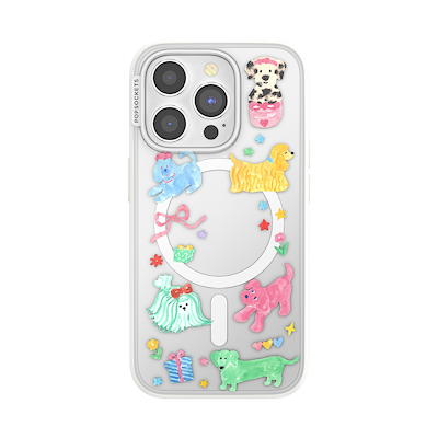 Puppy Cluster &mdash; iPhone 15 Pro MagSafe Case