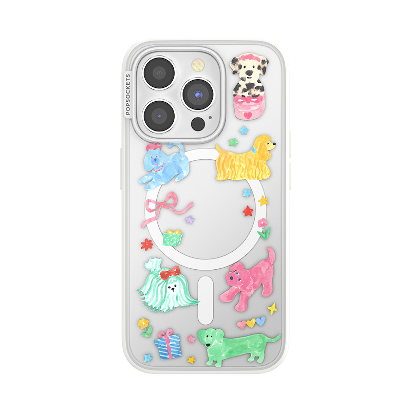 Puppy Cluster &mdash; iPhone 15 Pro MagSafe Case image number 0