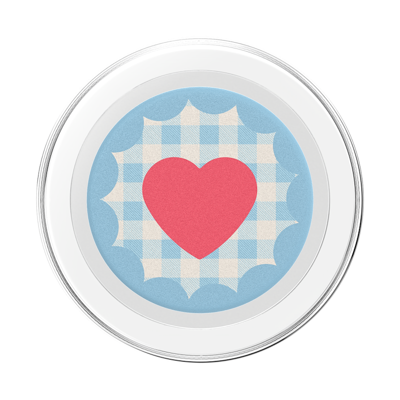 Gingham Heart &mdash;  MagSafe PopGrip image number 1