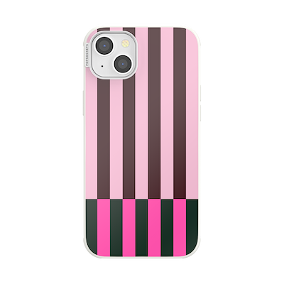 Pop of Pink Stripe &mdash; iPhone 14 Plus MagSafe Case