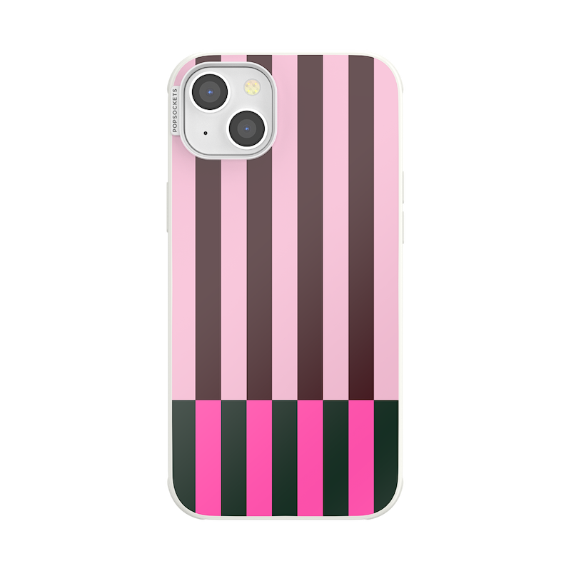 Pop of Pink Stripe &mdash; iPhone 14 Plus MagSafe Case image number 0