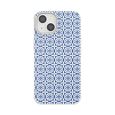 Navy Mosaic &mdash; iPhone 14 MagSafe Case
