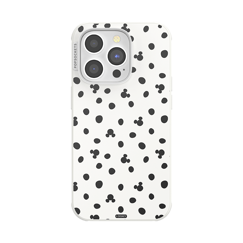 White Mickey Polka Dot &mdash; iPhone 14 Pro MagSafe Case image number 0