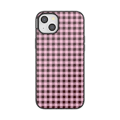 Black Cherry Gingham &mdash; iPhone 15 Plus MagSafe Case image number 1