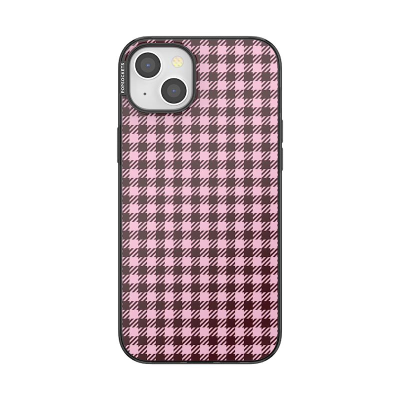 Black Cherry Gingham &mdash; iPhone 15 Plus MagSafe Case image number 0