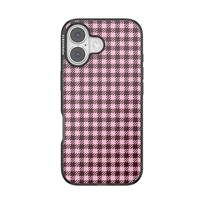 Black Cherry Gingham &mdash; iPhone 17 MagSafe Case