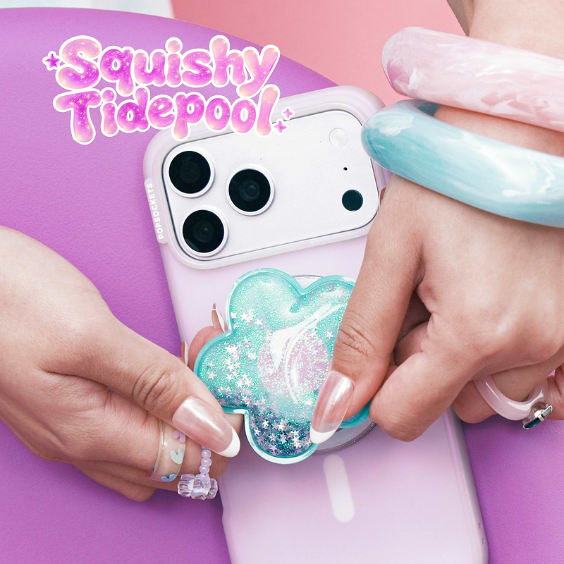 Tidepool Squishy Daisy Turquoise &mdash; MagSafe PopGrip image number 6