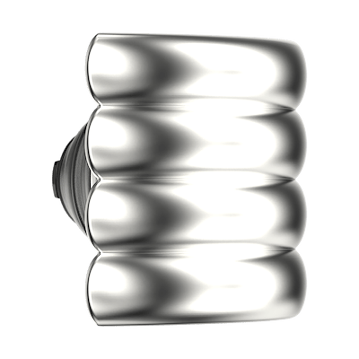 Enamel Puffy Stack Silver &mdash; PopTop