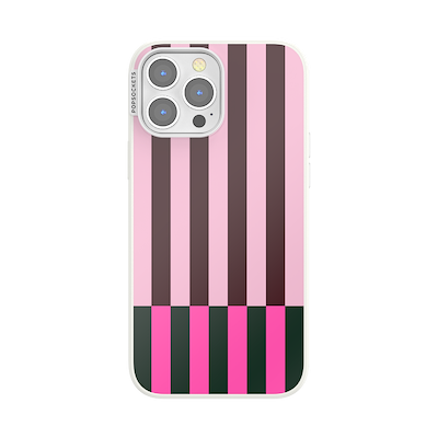 Pop of Pink Stripe &mdash; iPhone 13 Pro Max MagSafe Case