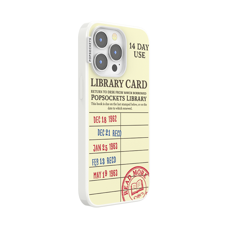 PopSockets Library Card &mdash; iPhone 13 Pro MagSafe Case image number 1