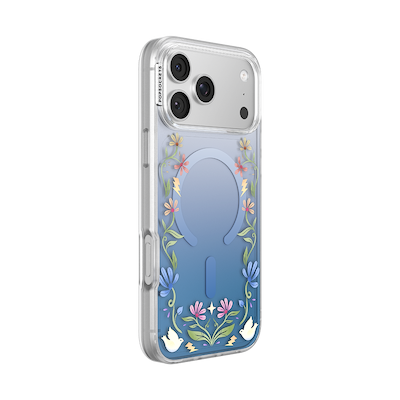 Secondary image for hover Blue Boho Wildflowers &mdash; iPhone 17 Pro Max MagSafe Case