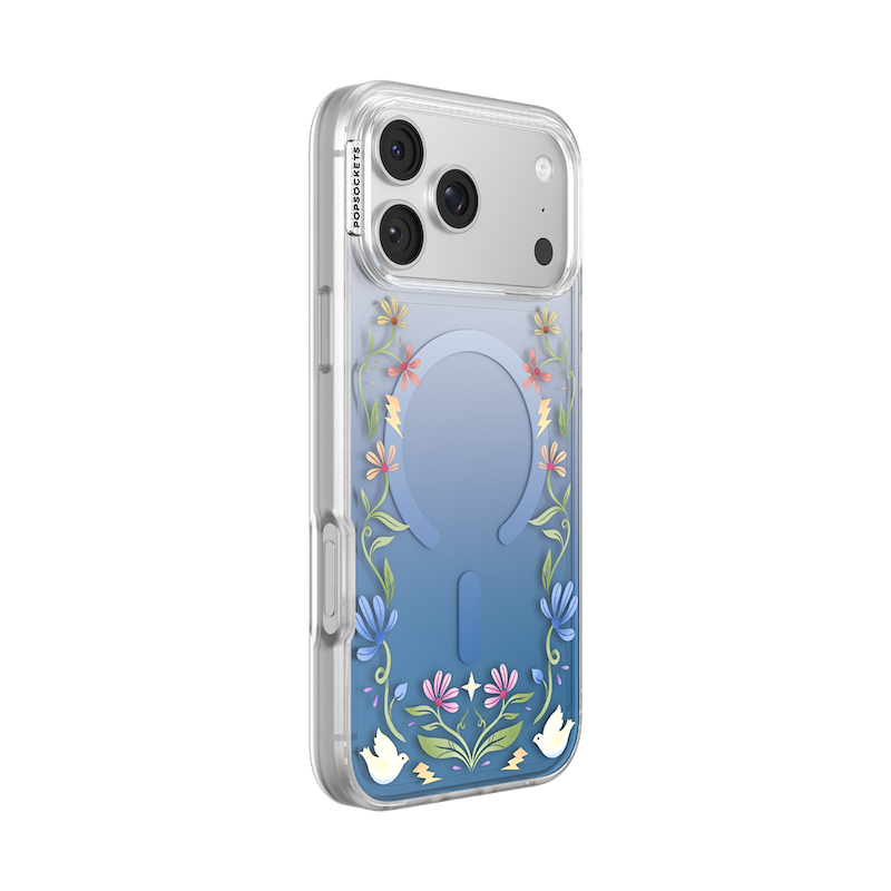 Blue Boho Wildflowers &mdash; iPhone 17 Pro Max MagSafe Case image number 1