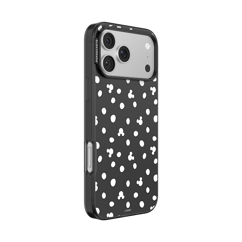 Translucent Black Mickey Polka Dot &mdash; iPhone 17 Pro Max MagSafe Case image number 1