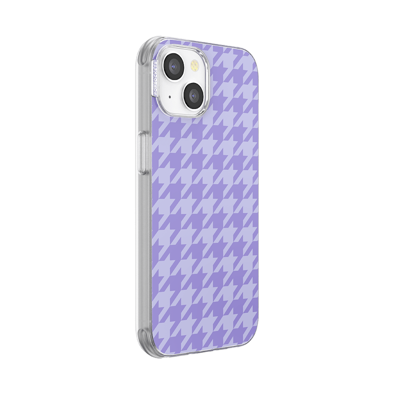 Lilac Houndstooth &mdash; iPhone 14 MagSafe Case image number 1
