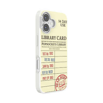 Secondary image for hover PopSockets Library Card &mdash; iPhone 17 MagSafe Case
