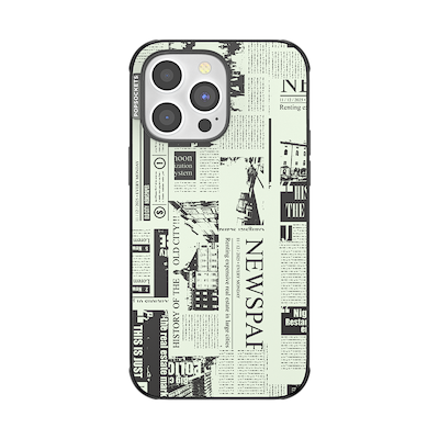 Hot off the Press Black &mdash; iPhone 14 Pro Max MagSafe Case