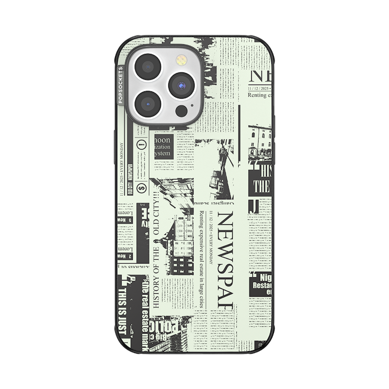 Hot off the Press Black &mdash; iPhone 14 Pro Max MagSafe Case image number 0