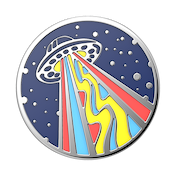 Enamel Outta This World Navy &mdash; Adhesive PopGrip image number 2