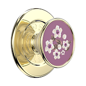 Enamel Floral Mauve &mdash; MagSafe PopGrip image number 1