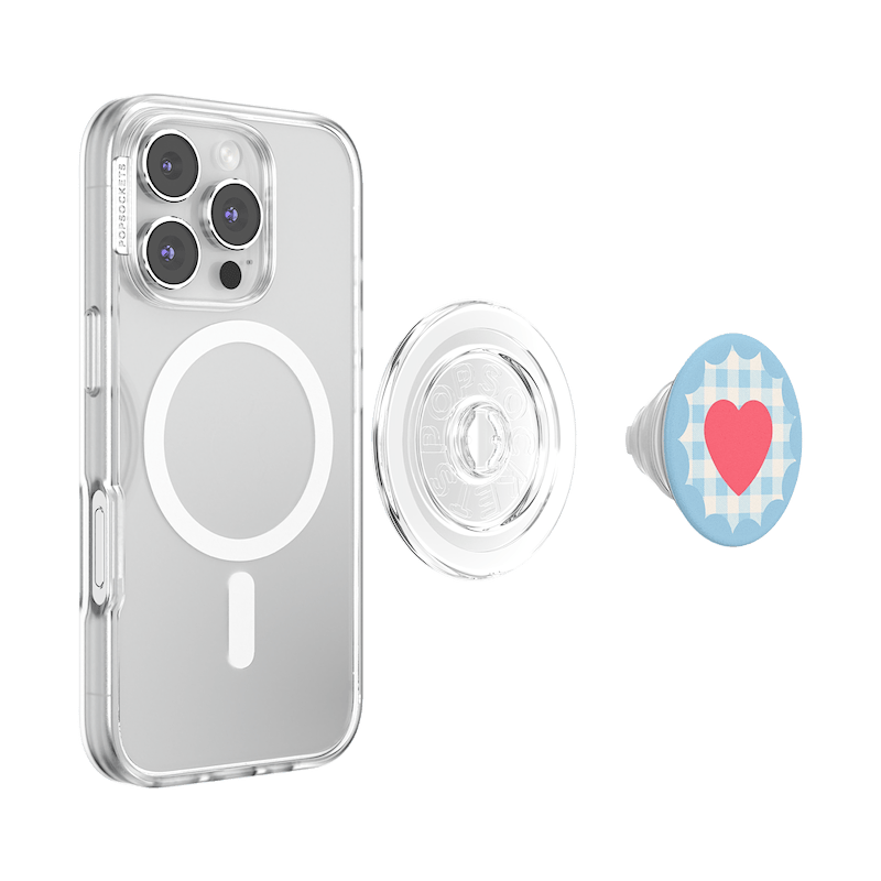 Gingham Heart &mdash;  MagSafe PopGrip image number 4