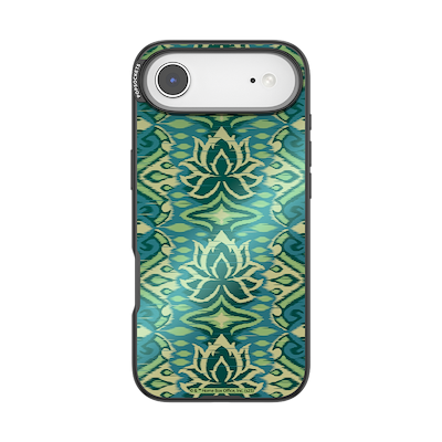 Mirror White Lotus Textile &mdash; iPhone Air MagSafe Case