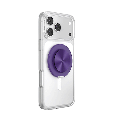 Secondary image for hover Aluminum Purple &mdash; MagSafe Kick-Out Grip & Stand
