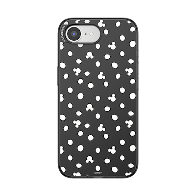 Translucent Black Mickey Polka Dot &mdash; iPhone 17e/16e MagSafe Case