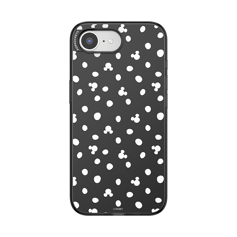 Translucent Black Mickey Polka Dot &mdash; iPhone 17e/16e MagSafe Case image number 0