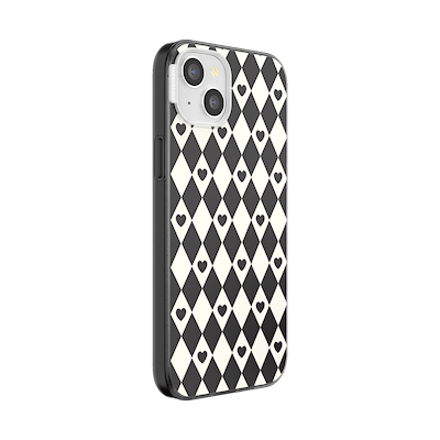 Secondary image for hover Harlequin Hearts Black&nbsp; &mdash; iPhone 15 Plus MagSafe Case