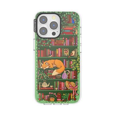 Storied Shelves Green &mdash; iPhone 13 Pro MagSafe Case