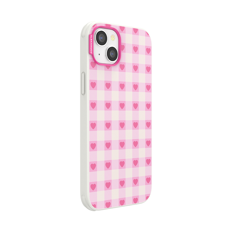 Blush Gingham &mdash; iPhone 14 Plus MagSafe Case image number 1
