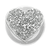 Confetti Heart Silver Sizzle &mdash; MagSafe PopGrip image number 2