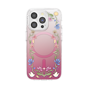 Boho Wildflowers Maroon &mdash; iPhone 15 Pro MagSafe Case image number 1