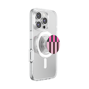 Pop of Pink Stripe &mdash; MagSafe PopGrip image number 8
