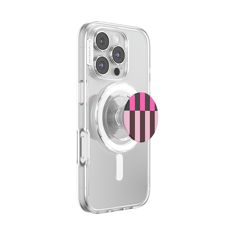 Pop of Pink Stripe &mdash; MagSafe PopGrip image number 7