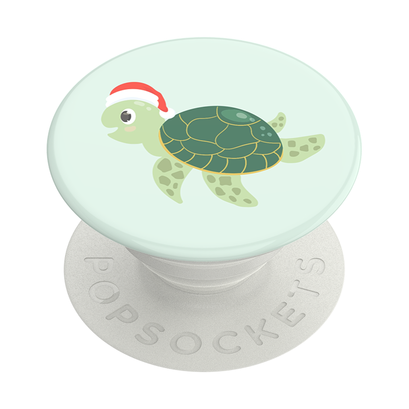 Santa Turtle — Adhesive PopGrip image number 0
