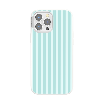 Mint Stripes &mdash; iPhone 13 Pro Max MagSafe Case