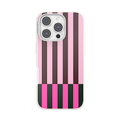 Pop of Pink Stripe &mdash; iPhone 16 Pro MagSafe Case image number 1