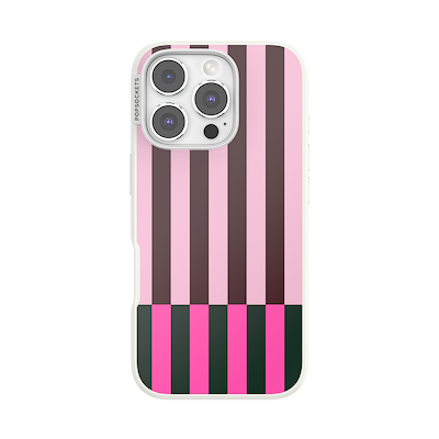 Pop of Pink Stripe &mdash; iPhone 16 Pro MagSafe Case
