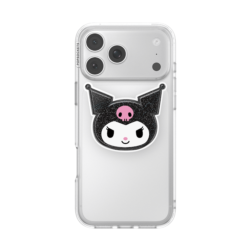 Tidepool Glitter Kuromi &mdash; Adhesive PopGrip image number 4