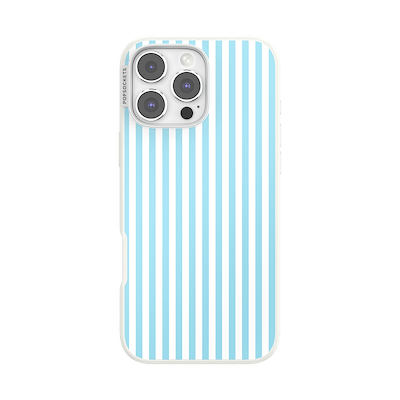 Soft Blue Stripe &mdash; iPhone 16 Pro Max MagSafe Case