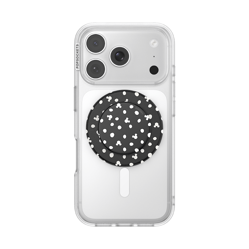 Mickey Polka Dot Black &mdash; MagSafe PopGrip image number 4