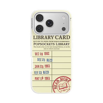 PopSockets Library Card &mdash; iPhone 17 Pro MagSafe Case