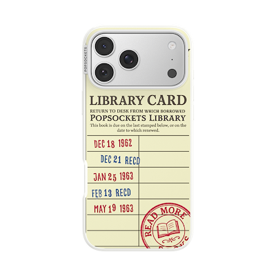 PopSockets Library Card &mdash; iPhone 18 Pro Max MagSafe Case