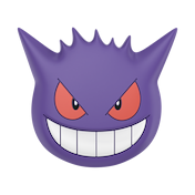 PopOut Gengar Face &mdash; Adhesive PopGrip image number 1